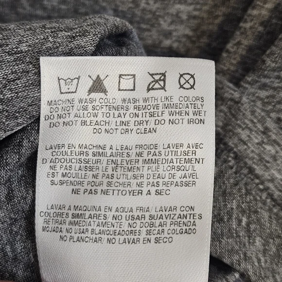 Nike Men’s Large Grey Dri-Fit Athletic Shirt – 100% Polyester Stretch Tee - Picture 9 of 9